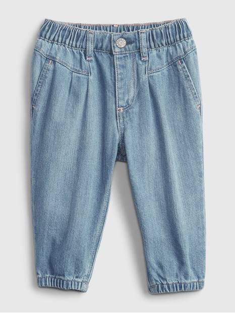 Baby 100% Organic Cotton Bubble Jeans with Washwell&#153