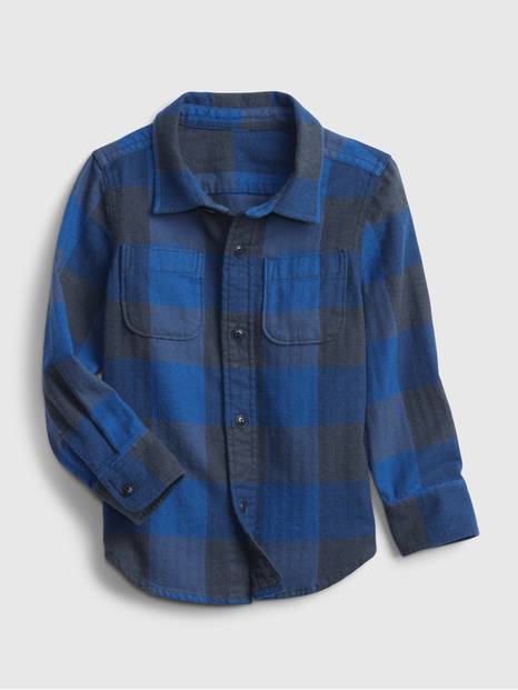 Toddler 100% Organic Cotton Flannel Shirt