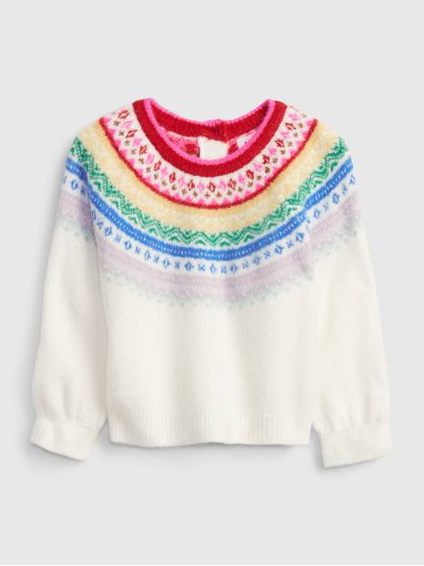 Baby Fair Isle Rainbow Sweater