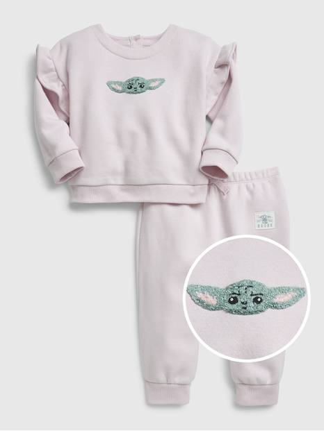 babyGap &#124 Star Wars&#153 Graphic Ruffle Outfit Set