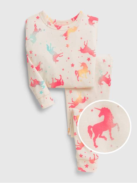 babyGap 100% Organic Cotton Unicorn Print PJ Set