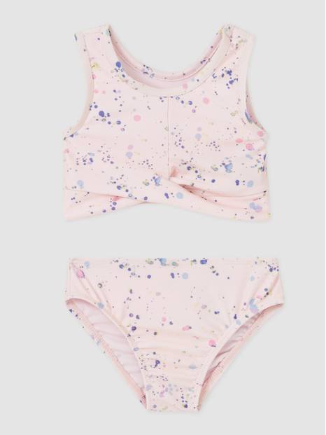 Toddler Recycled Twist-Front Swim Two-Piece