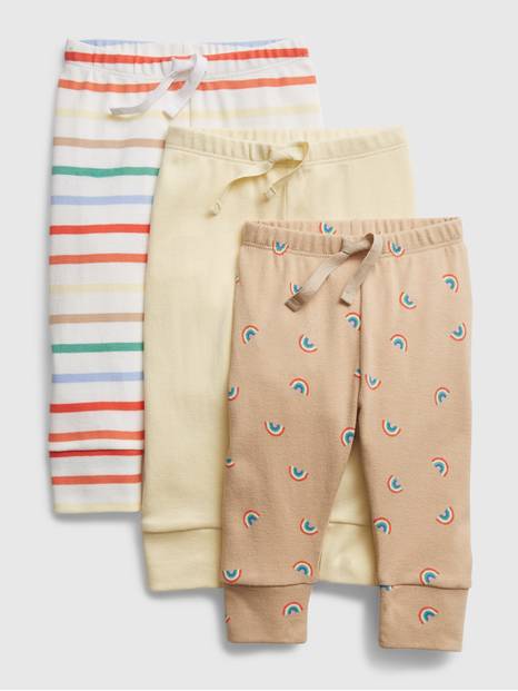 Baby Pull-On Pants (3-Pack)