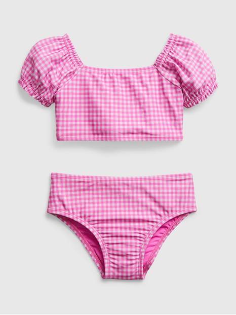 Toddler Recycled Gingham Swim Two-Piece