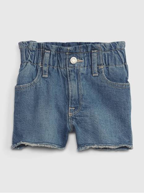 Toddler Girl Denim Ruffle Waist Shorts