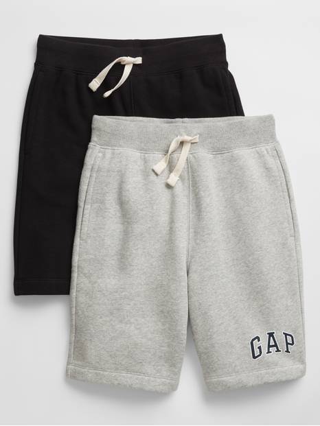 Kids Gap Logo Fleece Shorts (2-Pack)
