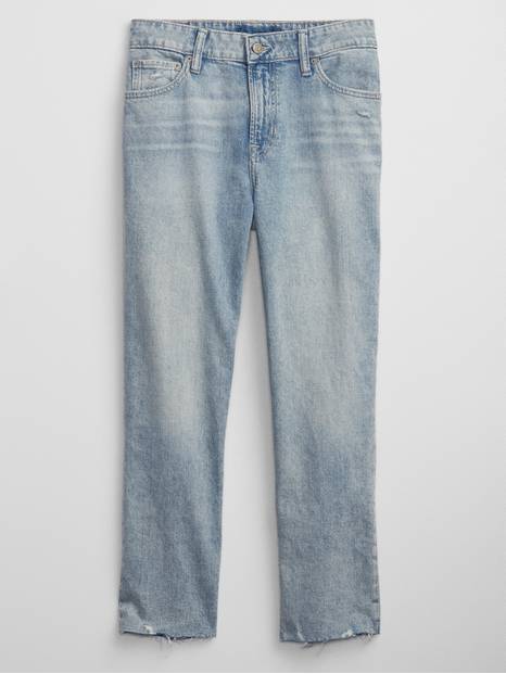 Mid Rise Universal Slim Boyfriend Jeans with Washwell