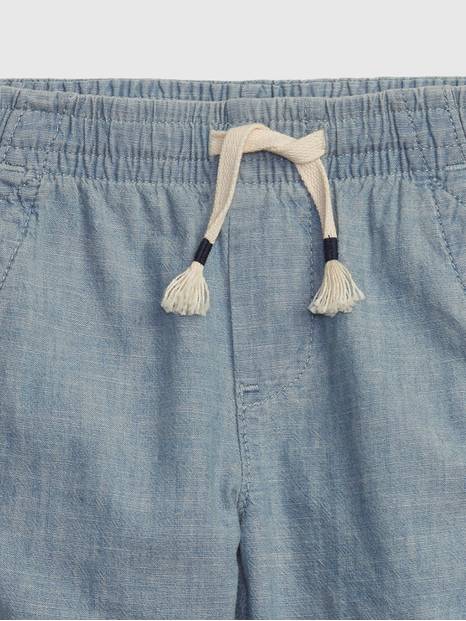 Toddler Chambray Pull-On Shorts