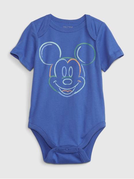 babyGap &#124 Disney 100% Organic Cotton Mickey Mouse Bodysuit