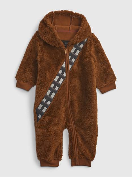 بيبي جاب | لباس قطعة واحد صوف الشيربا بتطريز Chewie من حرب النجوم