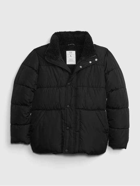Kids Sherpa-Lined Puffer Jacket