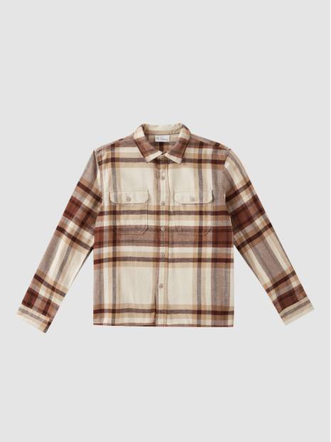 Teen 100% Organic Cotton Flannel Shirt 