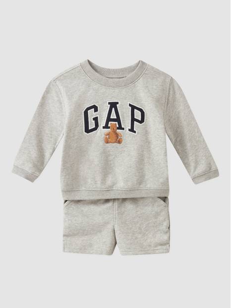 Baby Gap Logo Fleece Shorts Set 
