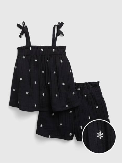 Toddler Crinkle Gauze Outfit Set