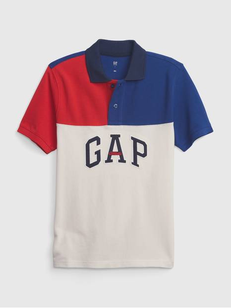 Kids Colorblock Gap Logo Polo Shirt