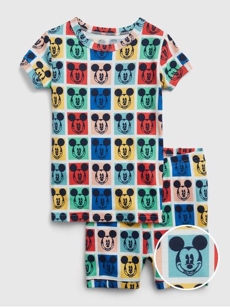 babyGap &#124 Disney 100% Organic Cotton Mickey Mouse PJ Shorts Set