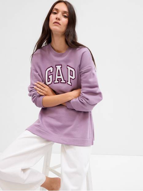 Relaxed Gap Logo Tunic Sweatshirt