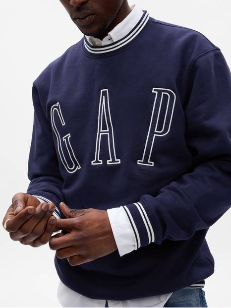 Embroidered Gap Arch Logo Sweatshirt
