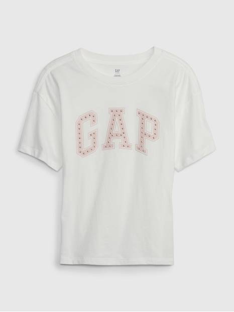 Kids Rhinestone Gap Arch Logo T-Shirt