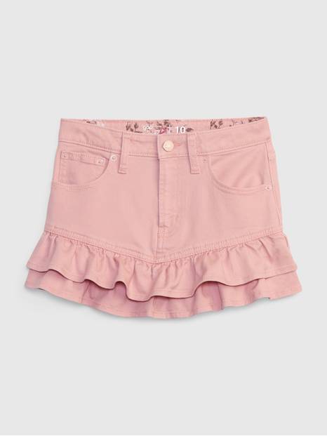 Gap &#215 LoveShackFancy Kids Denim Mini Skirt with Washwell
