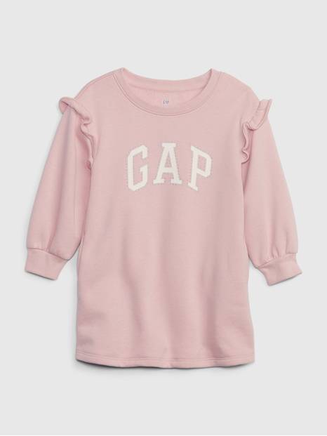 Toddler Gap Arch Logo Ruffle Sweatshirt Dress