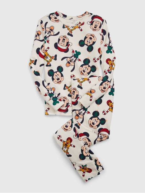 GapKids &#124 Disney 100% Organic Cotton Holiday Mickey Mouse PJ Set