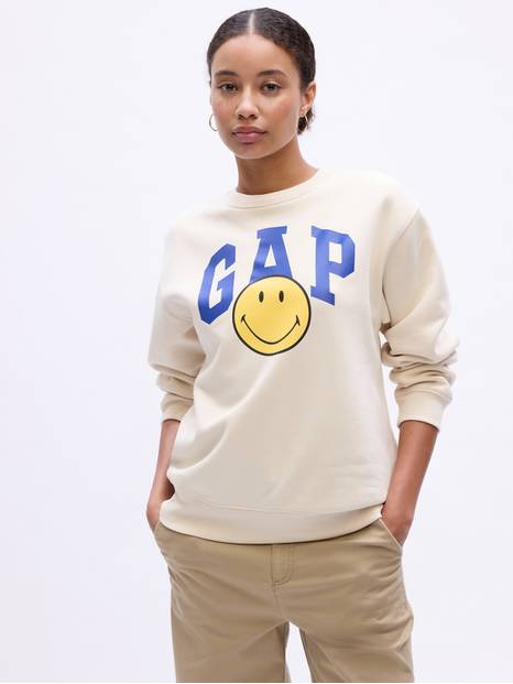 Relaxed Smiley&#174 Originals Gap Logo Sweatshirt