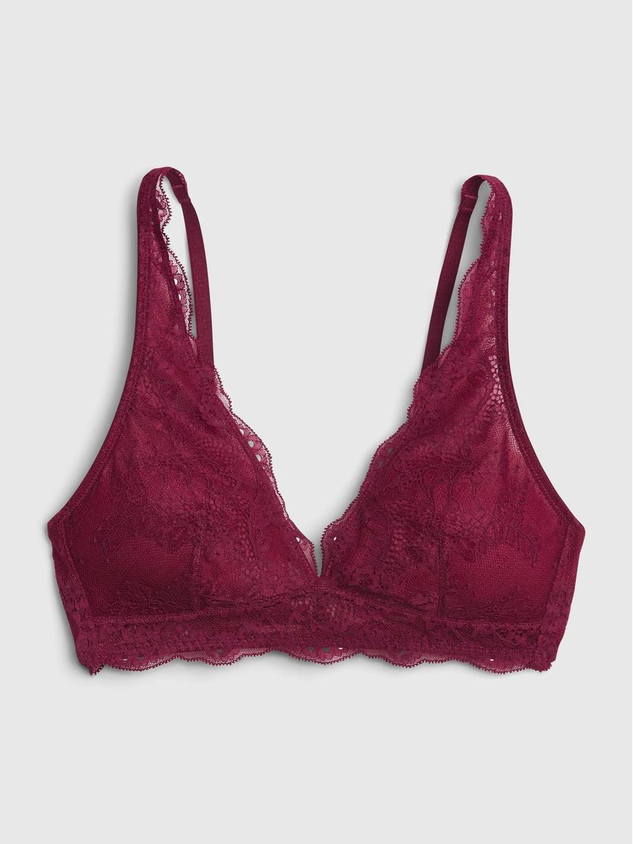 Shop Womens CAFULAIT Lace Plunge Bralette - M - 19 AED in 