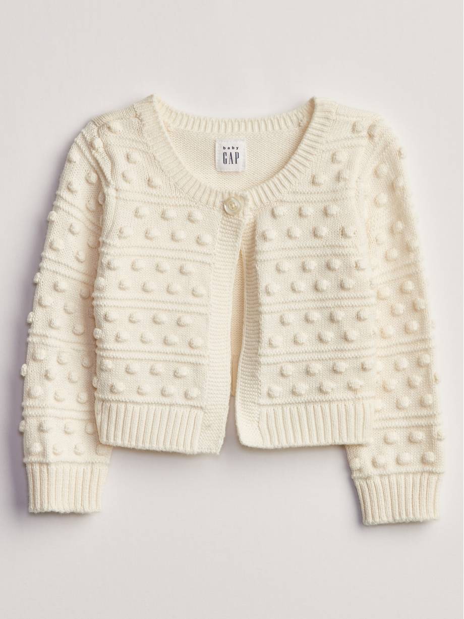 Shop Girl IVORYFROST Baby Popcorn Cardigan - 18-24M - 59 AED in
